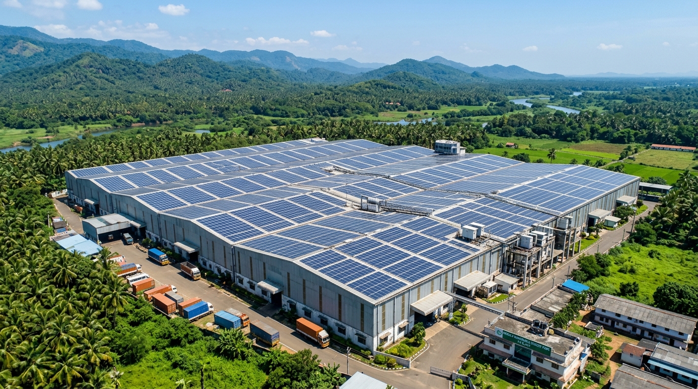 Industrial Solar Rooftop Installation